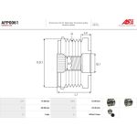 AFP0061 AS-PL Lichtmaschinenfreilauf AFP0061 AFP0061 AS-PL Lichtmaschinenfreilauf AFP0061