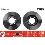 TRW Bremsscheibe DF1416 TRW Bremsscheibe DF1416