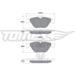TOMEX brakes Bremsbelagsatz, Scheibenbremse TX 17-39 TOMEX brakes Bremsbelagsatz, Scheibenbremse TX 17-39