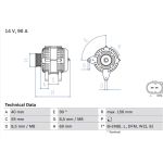 Lichtmaschine 0 986 046 050