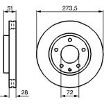 Bremsscheibe VA 0 986 479 016 Bremsscheibe VA 0 986 479 016