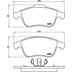 BREMBO Bremsklötze VA P 68 045 BREMBO Bremsklötze VA P 68 045