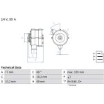 Bosch Lichtmaschine 0 986 030 720 Bosch Lichtmaschine 0 986 030 720