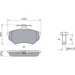 Bosch Bremsbelagsatz 0 986 494 726 Bosch Bremsbelagsatz 0 986 494 726