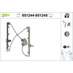 VALEO 851244 Fensterheber vorne links, elektrisch, mit Komfortfunktion, ohne Motor