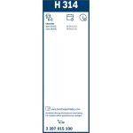Bosch Heckscheibenwischer H314 3397015100 Bosch Heckscheibenwischer H314 3397015100
