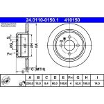 Bremsscheibe Bmw T. 3 1.6-2.7 82-93 24.0110-0150.1 Bremsscheibe Bmw T. 3 1.6-2.7 82-93 24.0110-0150.1