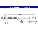 ATE Bremsschlauch 24.5286-0401.3 ATE Bremsschlauch 24.5286-0401.3