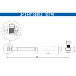 BREMSSCHLAUCH 24.5147-0285.3 BREMSSCHLAUCH 24.5147-0285.3