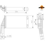 Wärmetauscher, Innenraumheizung 54374 Wärmetauscher, Innenraumheizung 54374