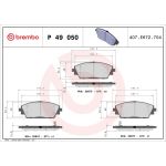 BREMBO Bremsklötze VA P 49 050 BREMBO Bremsklötze VA P 49 050