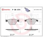 BREMBO Bremsklötze VA P 06 074 BREMBO Bremsklötze VA P 06 074