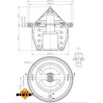 Thermostat, Kühlmittel 725012 Thermostat, Kühlmittel 725012