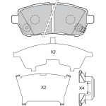 Valeo Bremsbelagsatz 601493 Valeo Bremsbelagsatz 601493