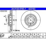 Bremsscheibe Vw T. Bora/Golf 98-06 24.0122-0163.1 Bremsscheibe Vw T. Bora/Golf 98-06 24.0122-0163.1