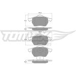 TX 16-54 TOMEX brakes Bremsbelagsatz, Scheibenbremse TX 16-54 TX 16-54 TOMEX brakes Bremsbelagsatz, Scheibenbremse TX 16-54