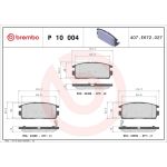 BREMBO Bremsklötze HA P 10 004 BREMBO Bremsklötze HA P 10 004
