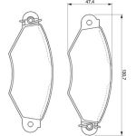 Bosch Bremsbelagsatz 0 986 424 453 Bosch Bremsbelagsatz 0 986 424 453