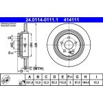 Bremsscheibe Db T. W163 2,7-5,4 98-05 24.0114-0111.1 Bremsscheibe Db T. W163 2,7-5,4 98-05 24.0114-0111.1