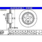 Bremsscheibe Bmw T. 3 (E46) 98-07 Power Disc 24.0319-0108.1 Bremsscheibe Bmw T. 3 (E46) 98-07 Power Disc 24.0319-0108.1