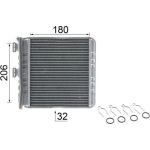 MAHLE Wärmetauscher, Innenraumheizung AH 76 000P MAHLE Wärmetauscher, Innenraumheizung AH 76 000P