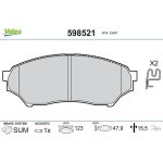 Valeo Bremsbelagsatz 598521 Valeo Bremsbelagsatz 598521