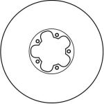 TRW Bremsscheibe Ford Transit 00 DF4217 TRW Bremsscheibe Ford Transit 00 DF4217