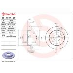 Brembo Bremsscheibe Vorderachse 08.7811.20 Brembo Bremsscheibe Vorderachse 08.7811.20
