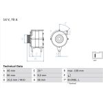 Bosch Lichtmaschine 0 986 036 851 Bosch Lichtmaschine 0 986 036 851
