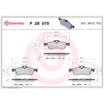 BREMBO Bremsklötze HA P 28 070 BREMBO Bremsklötze HA P 28 070