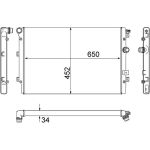 Kühler, Motorkühlung CR 2032 000S Kühler, Motorkühlung CR 2032 000S