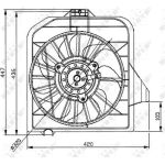 Lüfter Motorkühlung 47032 Lüfter Motorkühlung 47032