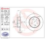 80 482 027 Bremsscheibe HA 08.A708.11 80 482 027 Bremsscheibe HA 08.A708.11