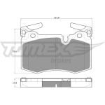 TOMEX brakes Bremsbelagsatz, Scheibenbremse TX 19-47 TOMEX brakes Bremsbelagsatz, Scheibenbremse TX 19-47
