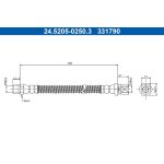 ATE Bremsschlauch 24.5205-0250.3 ATE Bremsschlauch 24.5205-0250.3