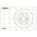 Bremsscheibe Mazda P. Cx-7/Cx-9 07 DF8043 Bremsscheibe Mazda P. Cx-7/Cx-9 07 DF8043