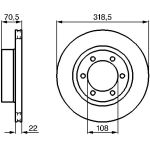 Bremsscheibe VA 0 986 478 698 Bremsscheibe VA 0 986 478 698