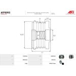 AFP0092 AS-PL Lichtmaschinenfreilauf AFP0092 AFP0092 AS-PL Lichtmaschinenfreilauf AFP0092