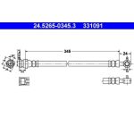 ATE Bremsschlauch 24.5265-0345.3 ATE Bremsschlauch 24.5265-0345.3