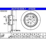 Bremsscheibe Peugeot T. 406 1,8-3,0 95-04 24.0110-0230.1 Bremsscheibe Peugeot T. 406 1,8-3,0 95-04 24.0110-0230.1