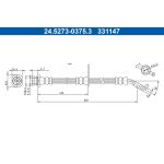 ATE Bremsschlauch 24.5273-0375.3 ATE Bremsschlauch 24.5273-0375.3