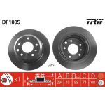 TRW Bremsscheibe DF1805