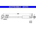 Bremsschlauch 24.5176-0384.3 Bremsschlauch 24.5176-0384.3