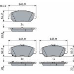 Bremsbelag 0 986 424 862 Bremsbelag 0 986 424 862