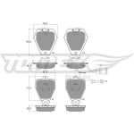 TX 12-26 TOMEX brakes Bremsbelagsatz, Scheibenbremse TX 12-26 TX 12-26 TOMEX brakes Bremsbelagsatz, Scheibenbremse TX 12-26