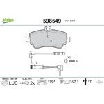 Valeo Bremsbelagsatz 598549 Valeo Bremsbelagsatz 598549