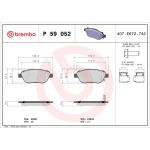 BREMBO Bremsklötze VA P 59 052 BREMBO Bremsklötze VA P 59 052