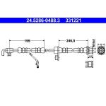 ATE Bremsschlauch 24.5286-0488.3 ATE Bremsschlauch 24.5286-0488.3