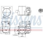 NISSENS Drosselklappenstutzen 955054 NISSENS Drosselklappenstutzen 955054