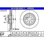Bremsscheibe Lancia P. Delta 1.9-2.0 D Multijet 08-14 24.0128-0243.1 Bremsscheibe Lancia P. Delta 1.9-2.0 D Multijet 08-14 24.0128-0243.1
